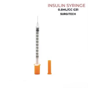 Insulin Syringe (Surgitech 0.5ml "31Gx6mm")